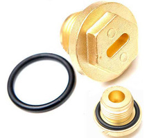 LAND ROVER RANGE ROVER CLASSIC & P38 V8 RADIATOR FILLER BRASS PLUG DRAIN & RING PART NUMBER: ERR4686 ERR4685
