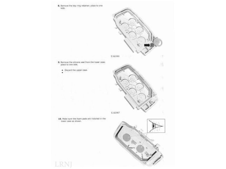 LAND ROVER RANGE ROVER SPORT 2012-2013 REMOTE CONTROL KEY FOB COVER CASE PART NUMBER: LR078921 LR059384