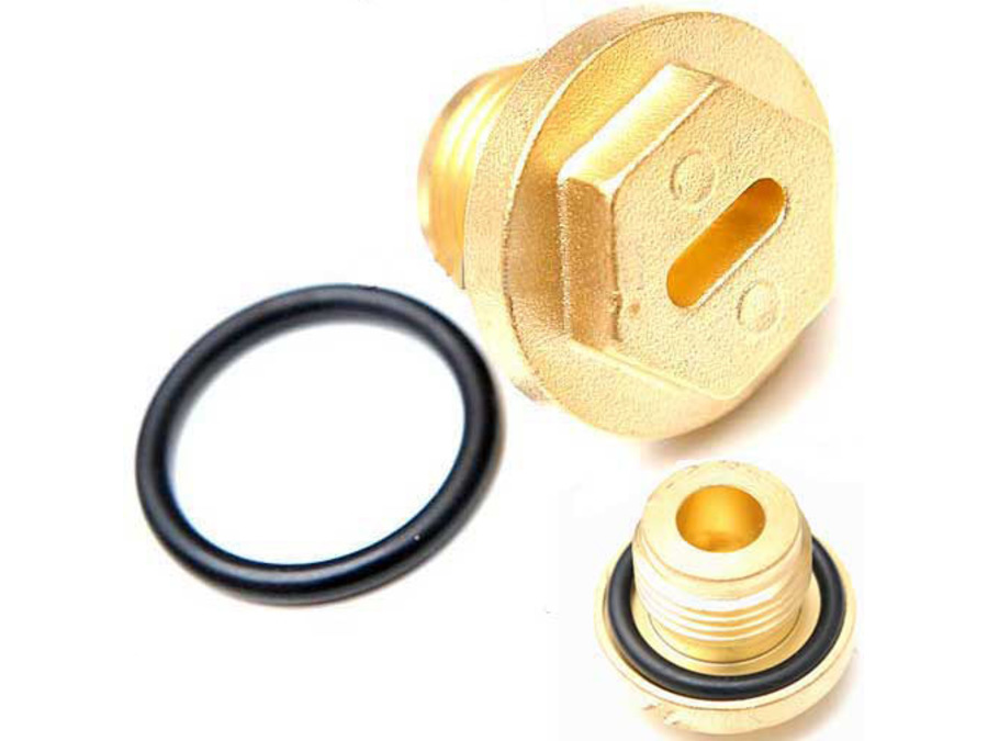LAND ROVER RANGE ROVER CLASSIC & P38 V8 RADIATOR FILLER BRASS PLUG DRAIN & RING PART NUMBER: ERR4686 ERR4685