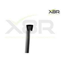 SMALL BLACK RUBBER U CHANNEL EDGING EDGE TRIM SEAL SQUARE PROTECT PROTECTION BUMPER PART NUMBER: X8R0108
