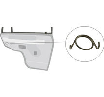 LAND ROVER RANGE ROVER CLASSIC 1970-1995 DOOR LOCK LATCH REBUILD SPRINGS & CLIPS SET PART NUMBER: X8R10/CLIPS3