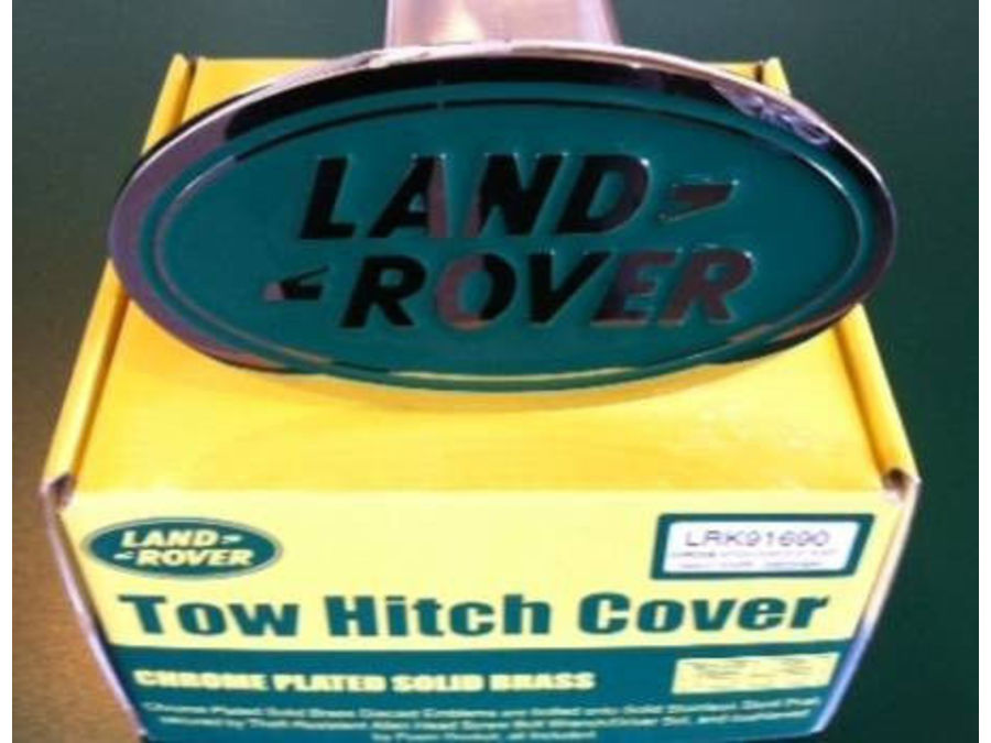LAND ROVER CHROME TOW HITCH COVER RECEIVER 2" NEW GENUINE LAND ROVER PART NUMBER: LRK91690