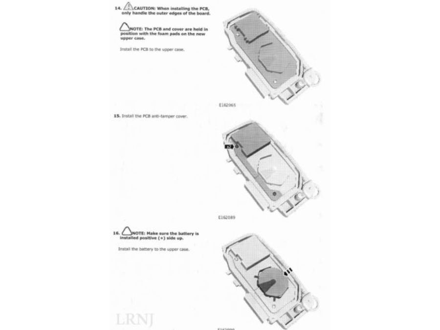 LAND ROVER RANGE ROVER SPORT 2012-2013 REMOTE CONTROL KEY FOB COVER CASE PART NUMBER: LR078921 LR059384