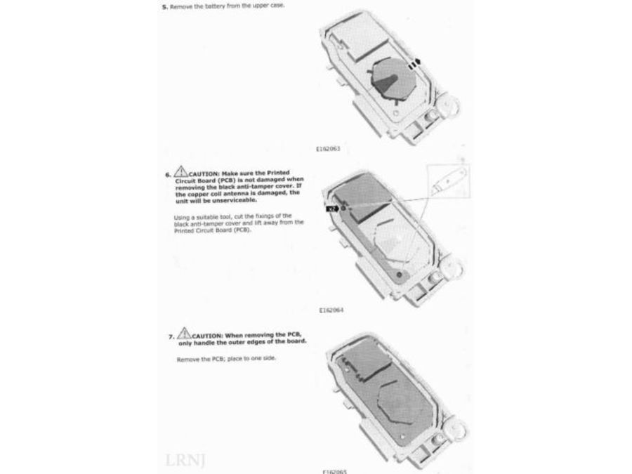 LAND ROVER RANGE ROVER SPORT 2012-2013 REMOTE CONTROL KEY FOB COVER CASE PART NUMBER: LR078921 LR059384